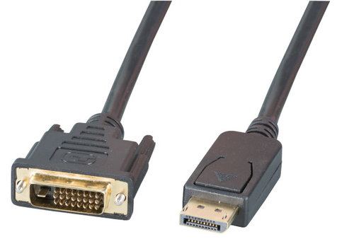 3M DP DVI CABLE M-M BLACK - M/M GOLD FULL HD