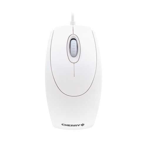 CHERRY WHEELMOUSE WHITE-GREY - CORDED MOUSE