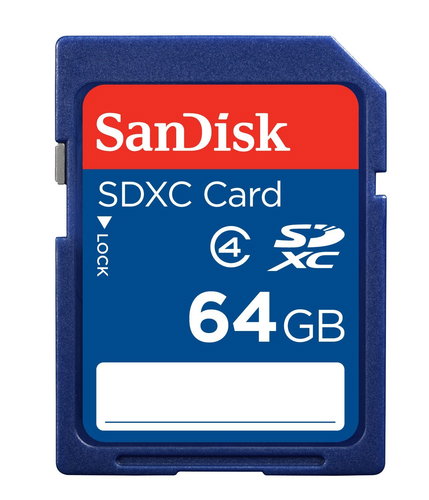 SANDISK 64GB SDXC CLASS 4 - MEMORY CARD