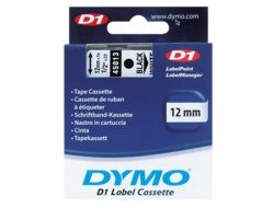 D1-TAPE 12MM X 7M - BLACK ON WHITE