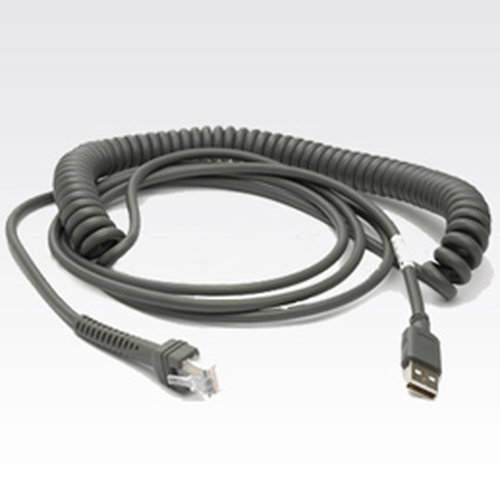 USB CBL SERIE A - 9FT COILED