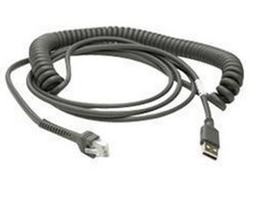 CABLE - SHIELDED USB SERIES A - CONNECTOR 9FT.(2.8M) COILED