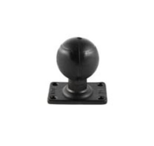RAM RECTANGULAR BASE - WITH 2.25IN RUBBER BALL
