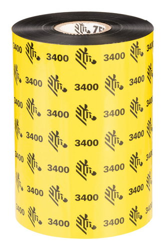 RIBBON 3400 WAX/RESIN 110MM - 450 METERS C-25MM BOX OF 6