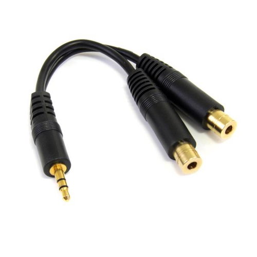 6IN STEREO SPLITTER CABLE - .