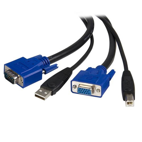 10 FT. USB + VGA 2-IN-1 KVM - SWITCH CABLE