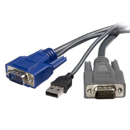 6 FT USB VGA 2-IN-1 KVM CABLE - .