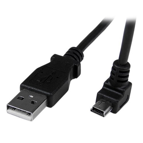 2M DOWN ANGLE MINI USB CABLE - .