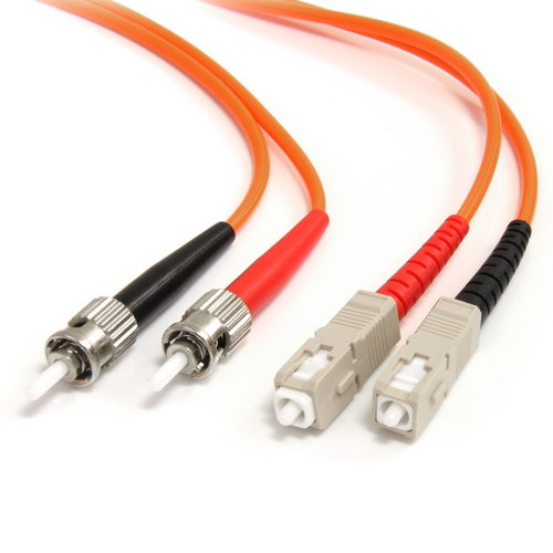 2M FIBER PATCH CABLE ST - SC - .