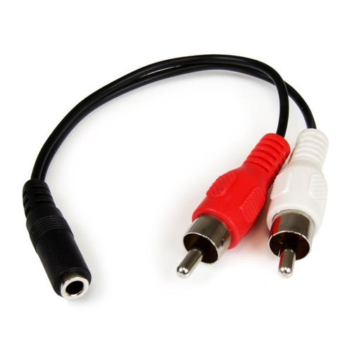 6IN 3.5MM TO RCA AUDIO CABLE - .