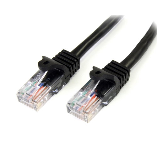1M BLACK CAT 5E PATCH CABLE - .