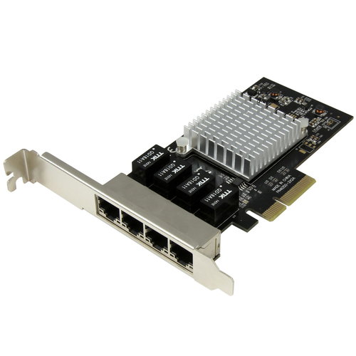 4-PORT GIGABIT NIC - PCIE - CARD W/ INTEL I350-AM4 CHIP PCIE