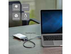 USB 3.1 ADAPTER CABLE W/ USB-C - USB C CNCTR FOR 2.5IN SSD HDDS