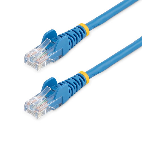 0.5M BLUE CAT5E PATCH CABLE - SNAGLESS ETHERNET CABLE - UTP