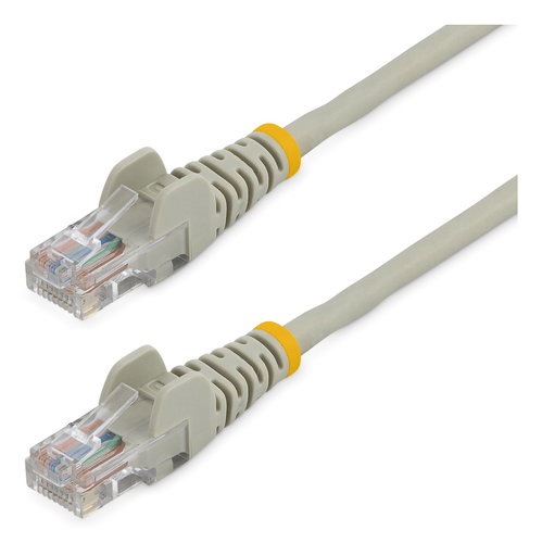 0.5M GRAY CAT5E PATCH CABLE - SNAGLESS ETHERNET CABLE - UTP