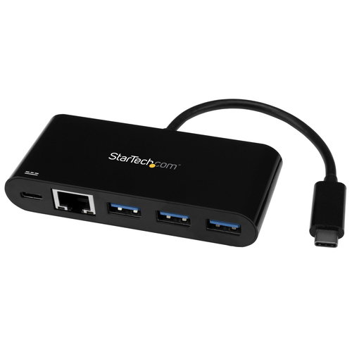 3PT USB 3.0 C HUB + GBE PD 2.0 - 2.0 - TYPE C TO 3X A - USB 3.0