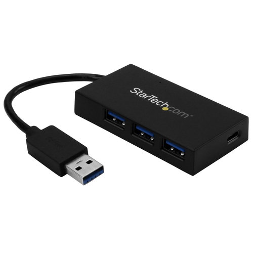4 PORT USB 3.0 HUB WITH USB C - .