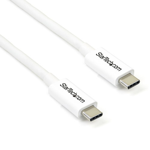 THUNDERBOLT 3 CABLE 2M - USB-C M/M WHITE