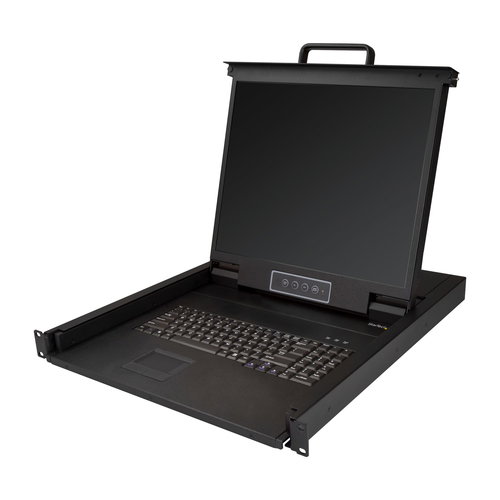 1U SINGLE PORT KVM CONSOLE FOR - SERVER RACK - VGA KVM - 19IN