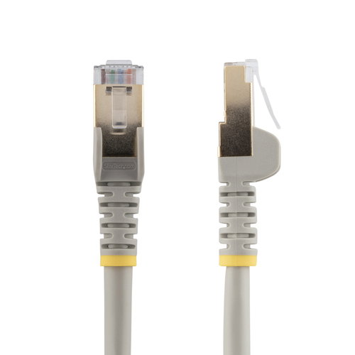 7M CAT6A ETHERNET CABLE GREY - GREY - SHIELDED COPPER WIRE