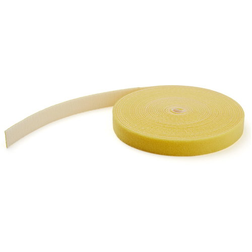 HOOK AND LOOP ROLL 50FT. - - YELLOW - RESUABLE