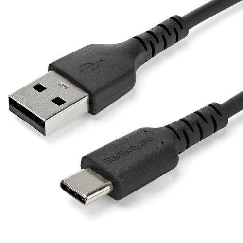 1 M USB 2.0 TO USB C CABLE - CABLE BLACK ARAMID FIBER