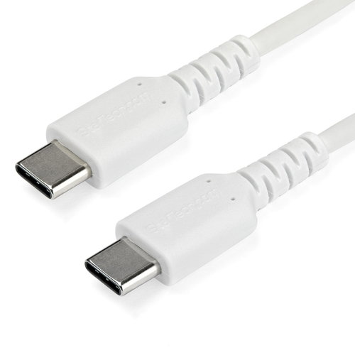 1 M USB C CABLE - WHITE - HIGH QUALITY ARAMID FIBER