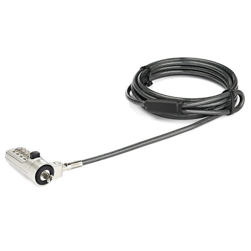 CABLE LOCK FOR WEDGE SLOT - COMBINATION FOR WEDGE LOCK SLOT