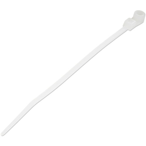 100 PACK OF PLASTIC ZIP TIES - WITH SCREW HOLE 4