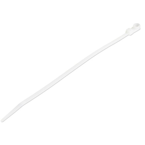 100 PACK OF PLASTIC ZIP TIES - WITH SCREW HOLE 9