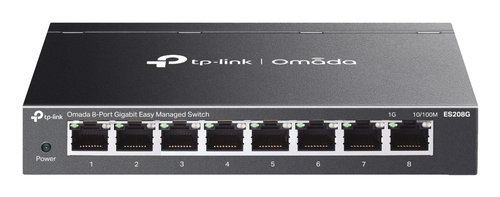 8-PORT 1G EASY MANAGED SWITCH - 8X 1G LAN STEEL CASE FANLESS