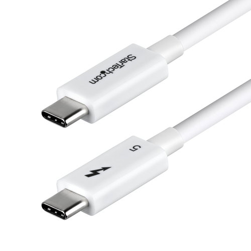 50CM THUNDERBOLT 5 CABLE WHITE - 80GBPS/120GBPS/8K 60HZ/240W - WH