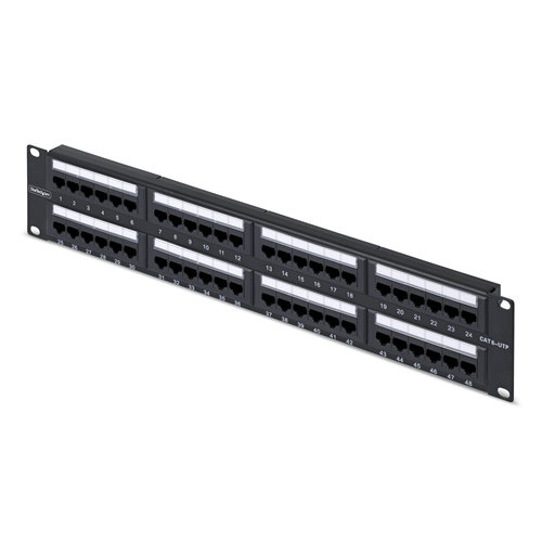 48-PORT 2U CAT6 PATCH PANEL -