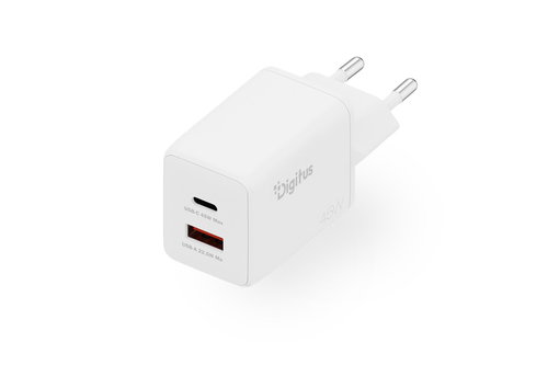 45W GAN CHARGER 1XUSB-C 1XUSB-A - 45W 1X USB-C 1X USB-A WHITE