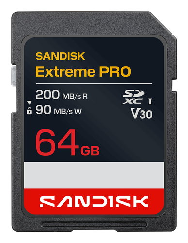 EXTREME PRO SD UHS-I 64GB SD - 200MB/S(R) 90MB/S(W)