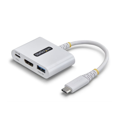 168W-USBC-MULTIPORT - USB-C HDMI MULTIPORT HUB WHITE