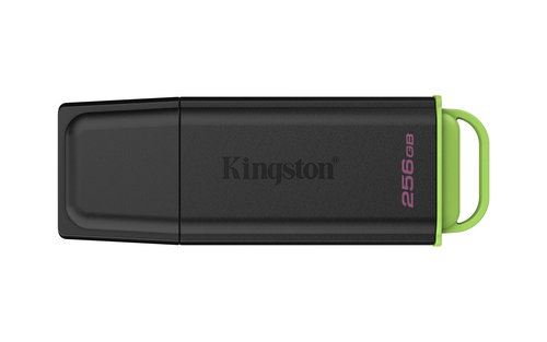 256GB PORTABLE USB 3.2 GEN 1 - DATATRAVELER EXODIA BLACK/GREEN