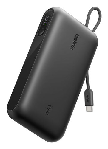 BOOSTCHARGE PWRBANK W/ DISPLAY - BLACK 20000MAH W/ USB-C CABLE