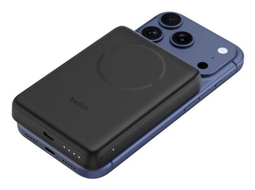 BOOSTCHARGE SLIM MAGN POWERBANK - BLACK 10000MAH W/ MAGCESSORY