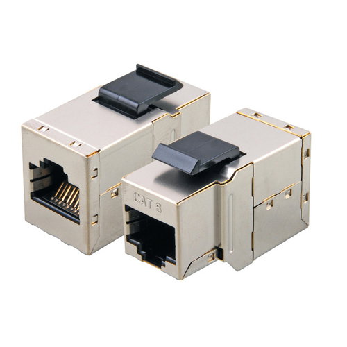 MODULAR-ADAPTER CAT.6 STP SNAP - -IN METALL