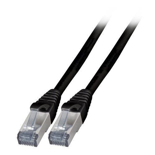 RJ45 PATCHKABEL S/FTP CAT.6A. - TPE 2M SCHWARZ
