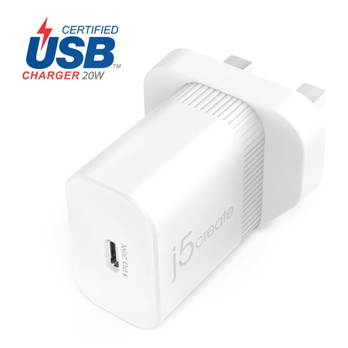 20W PD USB-C WALL CHARGER - UK -