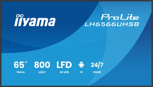 LH6566UHSB-B1AG 65IN 3840X2160 - 2X 10W 2X HDMI 1X USB-C
