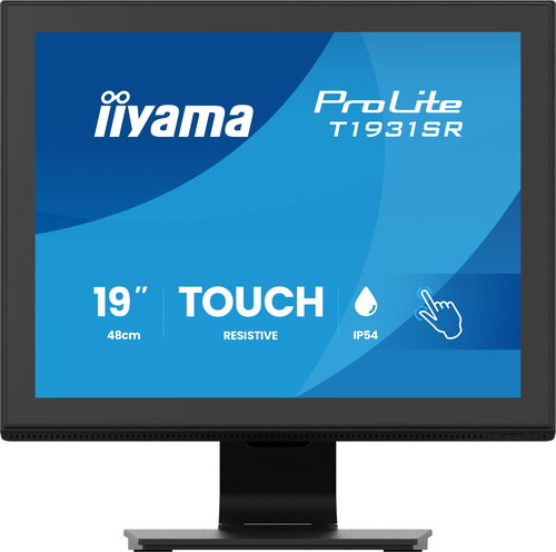 19IN RESISTIVE TOUCH IPS 1280X1 - VGA DISPLAYPORT HDMI 195D/M2