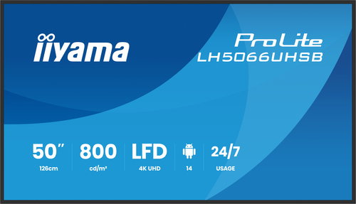 LH5066UHSB-B1AG 50IN 3840X2160 - 10W 2X HDMI 1X USB-C