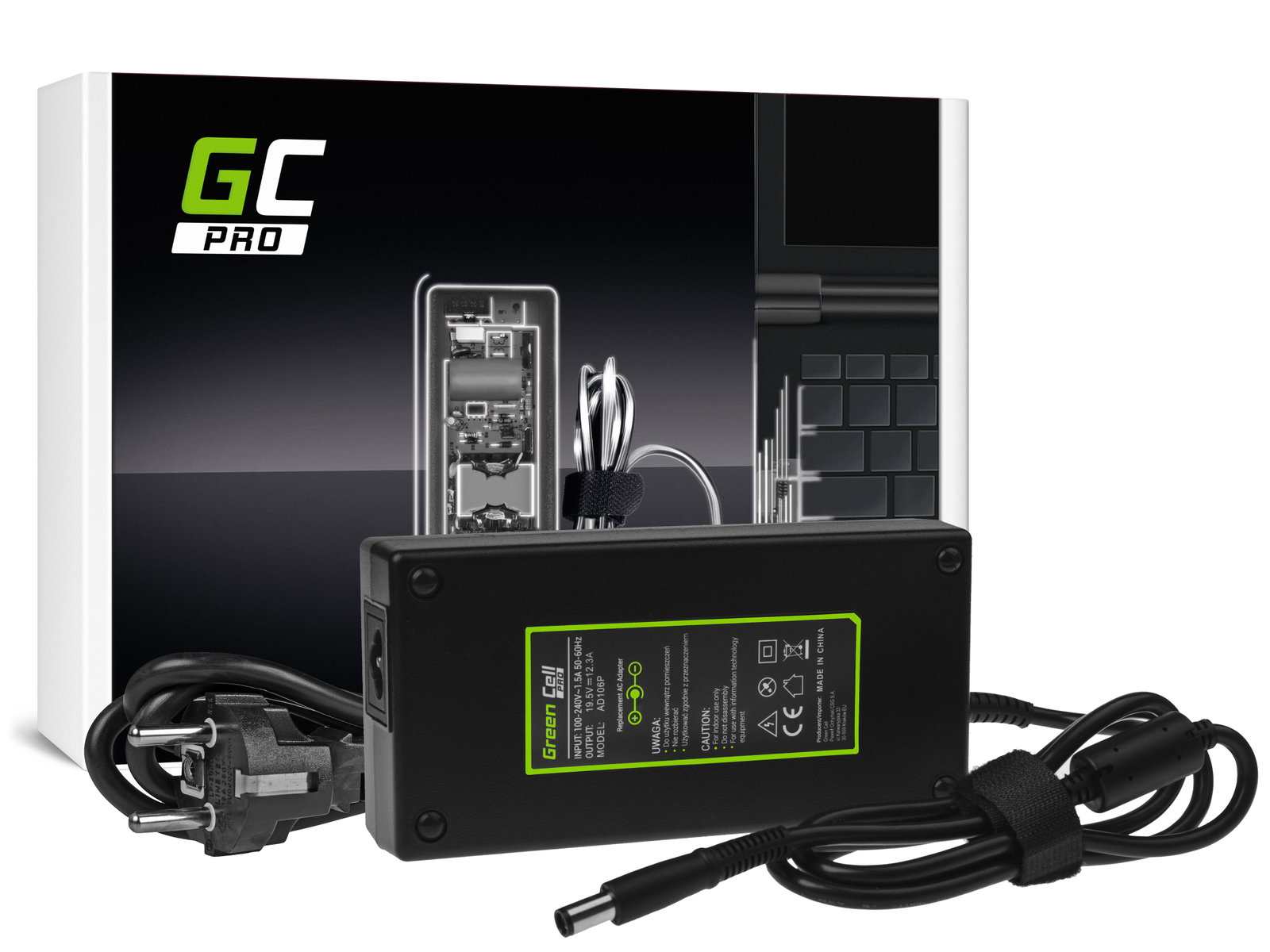 Greencell PRO Laptop Charger for Dell Precision M4700 M6800 19.5V 12.3A 240W