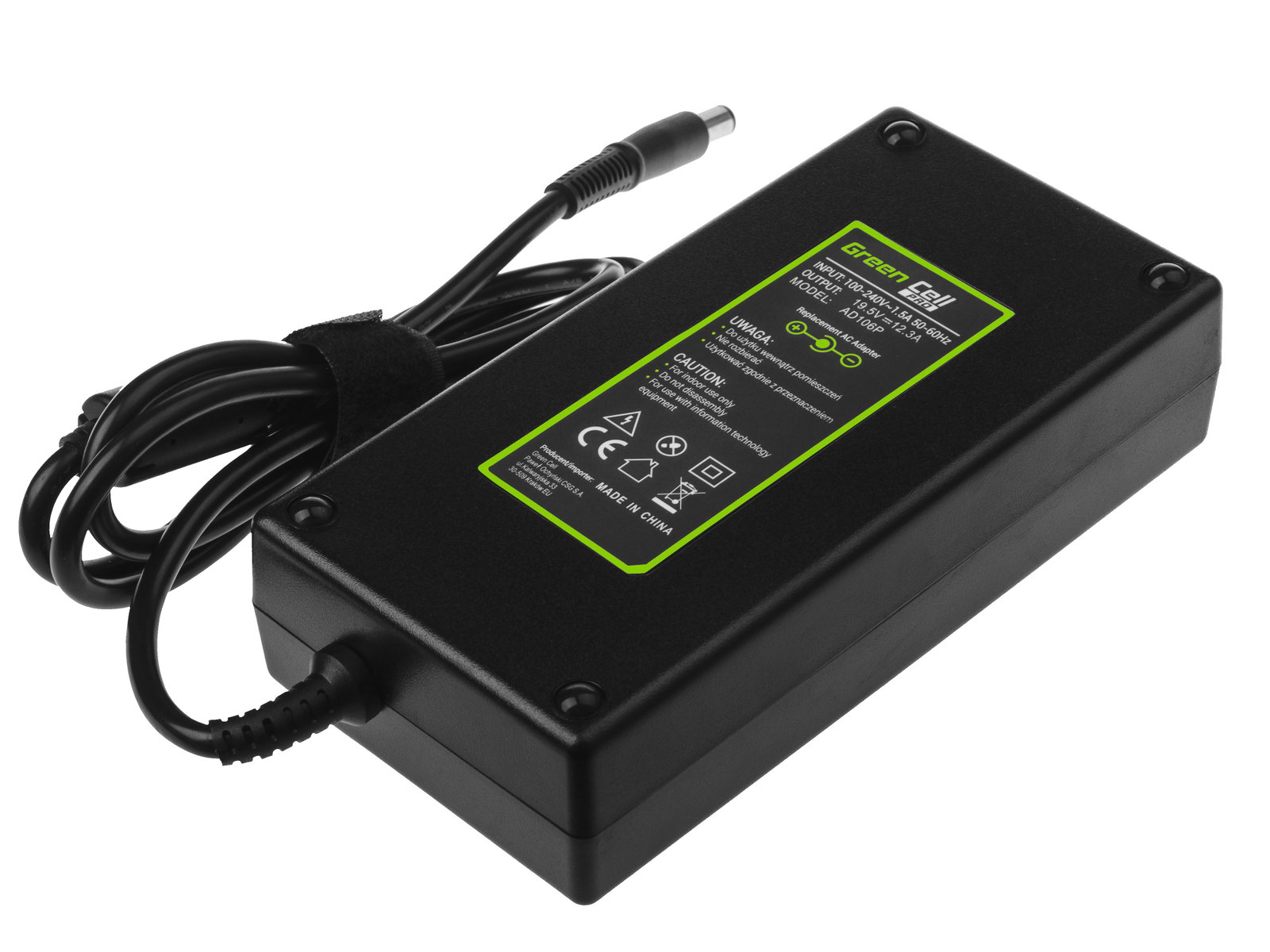 Greencell PRO Laptop Charger for Dell Precision M4700 M6800 19.5V 12.3A 240W
