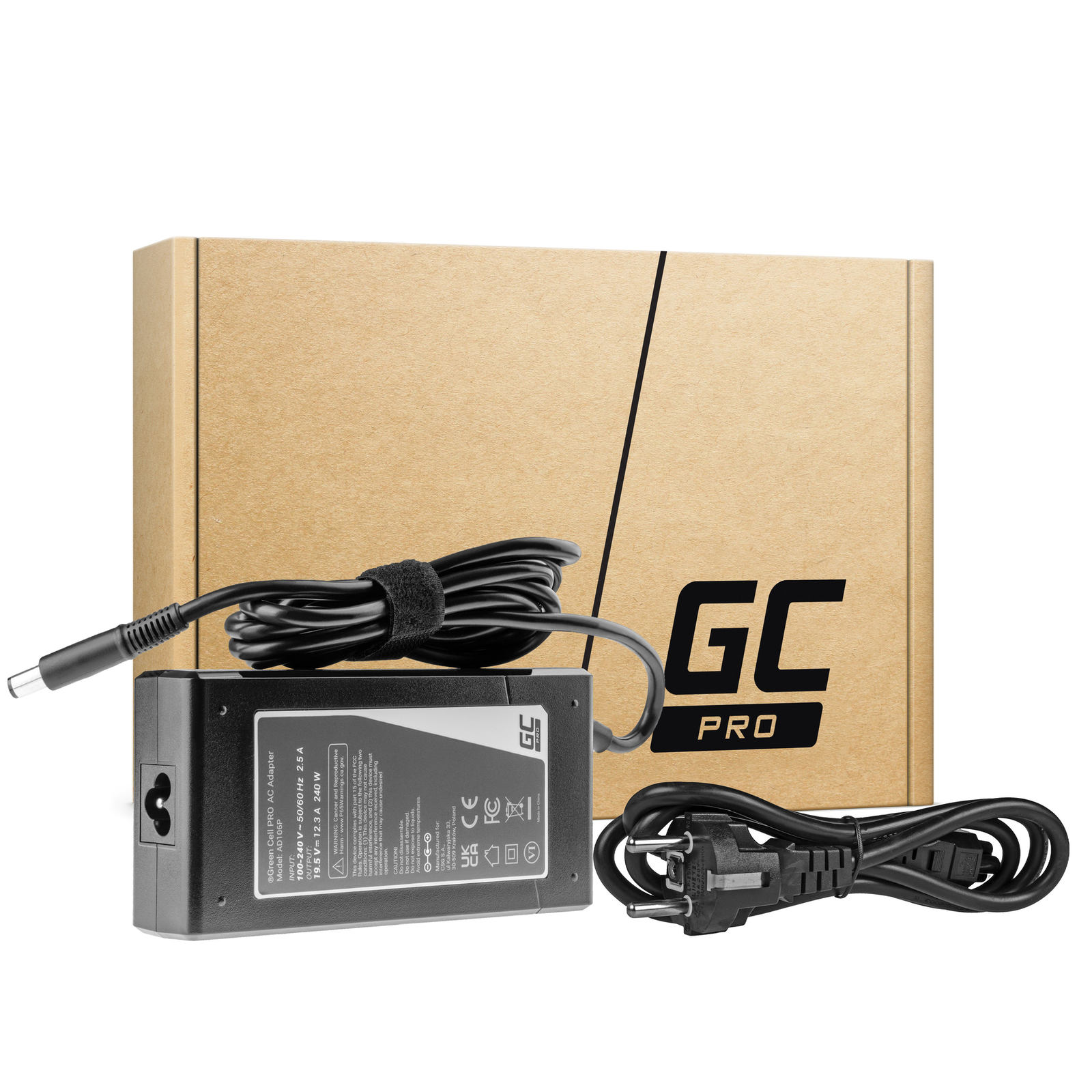 Greencell PRO Laptop Charger for Dell Precision M4700 M6800 19.5V 12.3A 240W