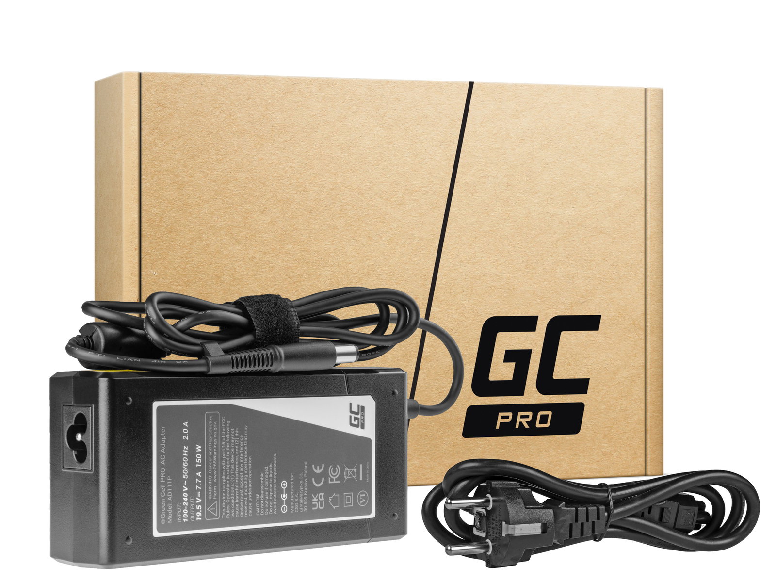 Greencell PRO Laptop Charger for HP EliteBook 8530 8730 ZBook 15 19.5V 7.7A 150W