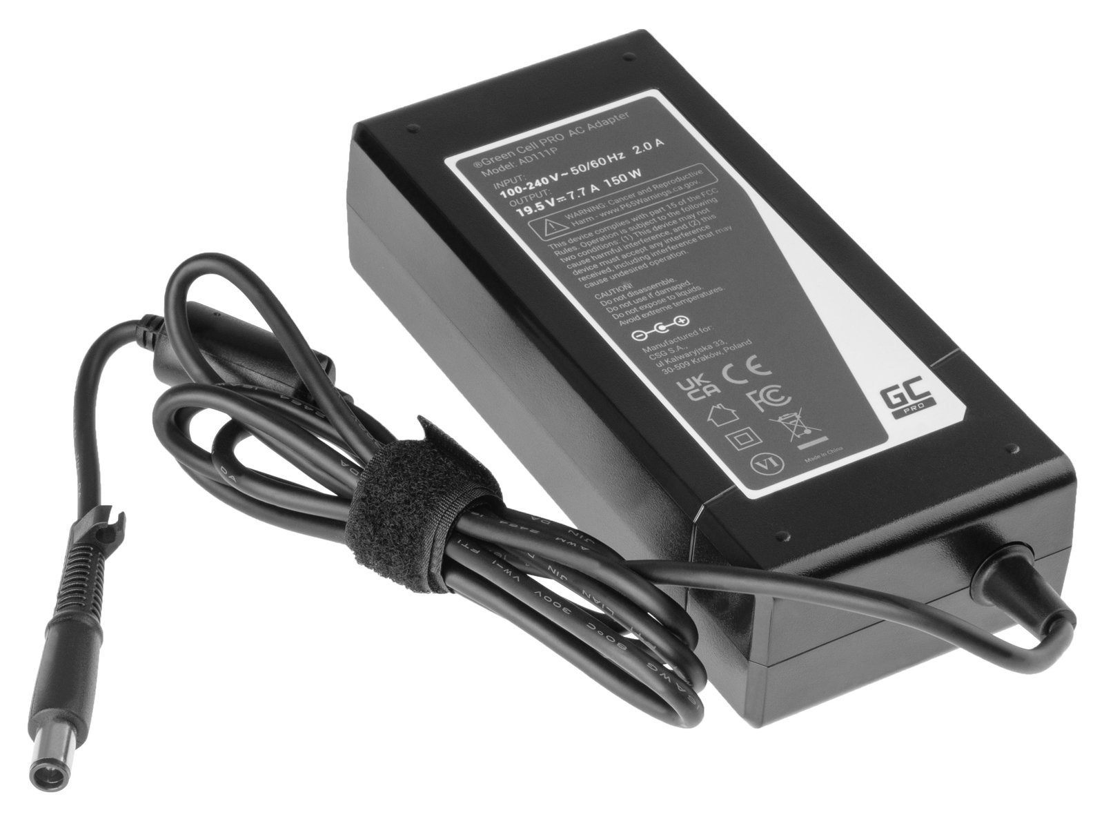 Greencell PRO Laptop Charger for HP EliteBook 8530 8730 ZBook 15 19.5V 7.7A 150W
